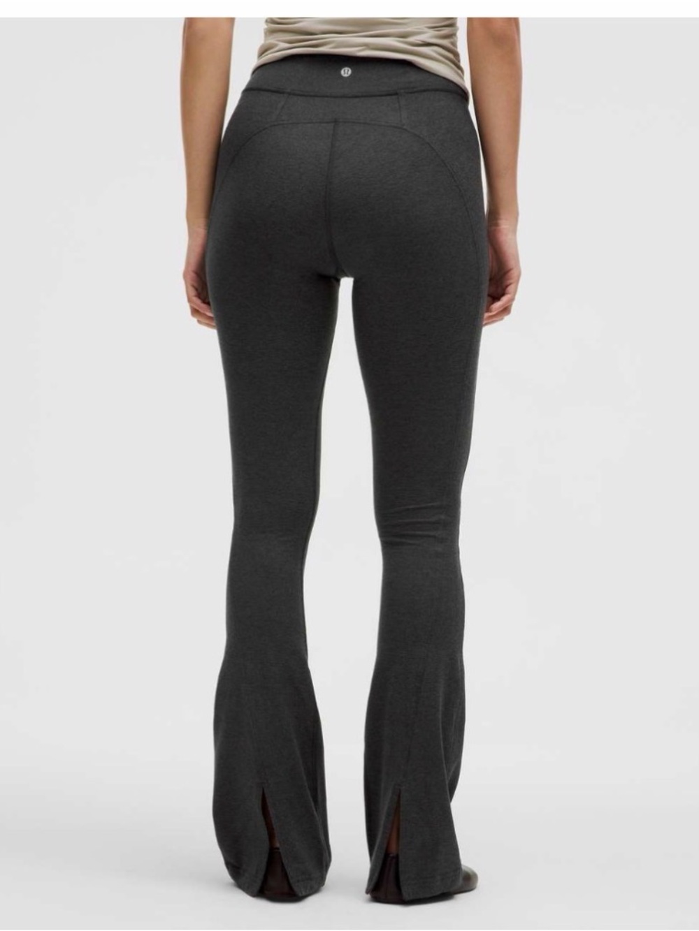 Lululemon Soft Sueded Split-Hem High-Rise Mini-Flare Pant size 8 Perfect Cond